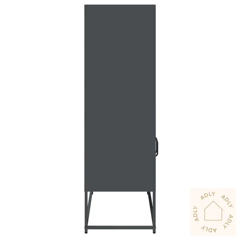 Highboard Antrasitt 68X39X123 Cm Stål