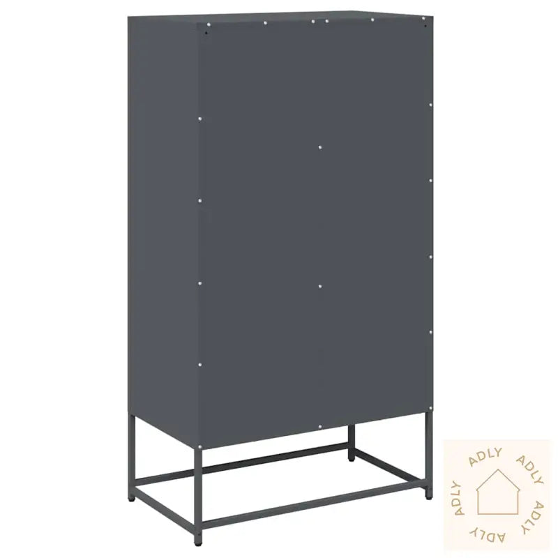 Highboard Antrasitt 68X39X123 Cm Stål