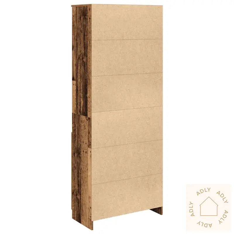 Highboard Gammelt Tre 70X35X180 Cm Konstruert Tre