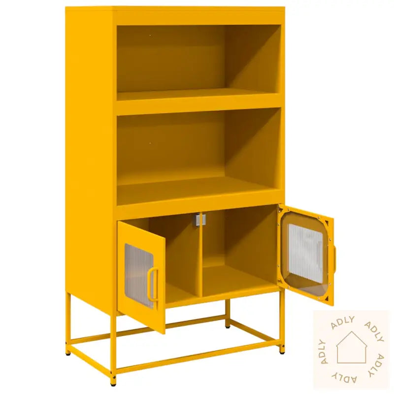 Highboard Sennepsgul 68X39X123 Cm Stål