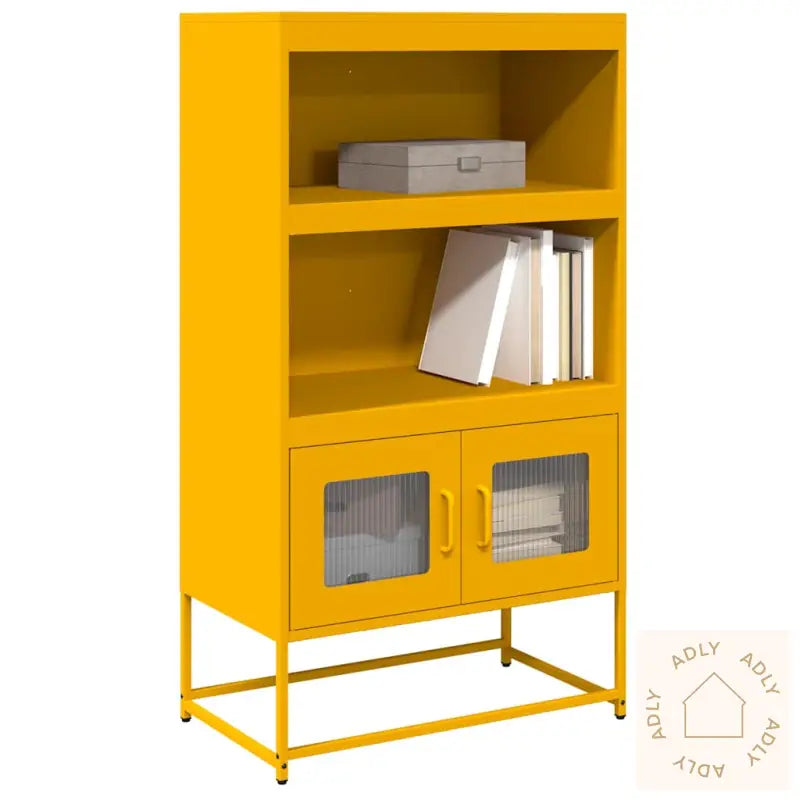 Highboard Sennepsgul 68X39X123 Cm Stål