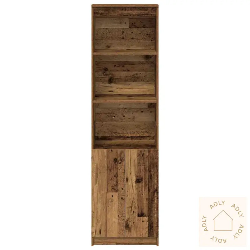 Highboard Gammelt Tre 50X35X180 Cm Konstruert Tre