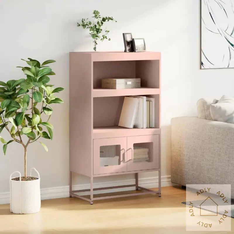 Highboard Rosa 68X39X123 Cm Stål