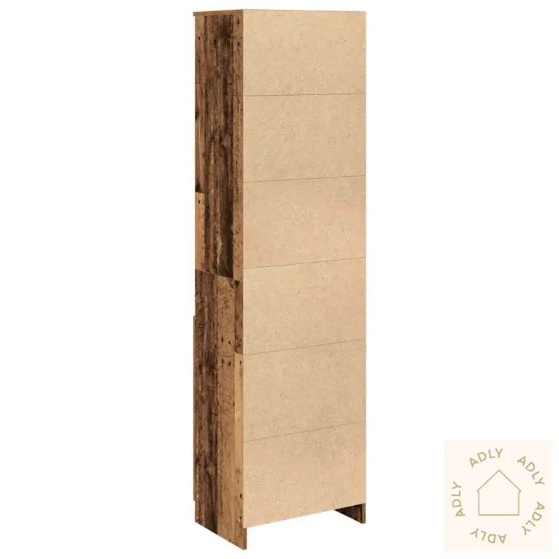 Highboard Gammelt Tre 50X35X180 Cm Konstruert Tre