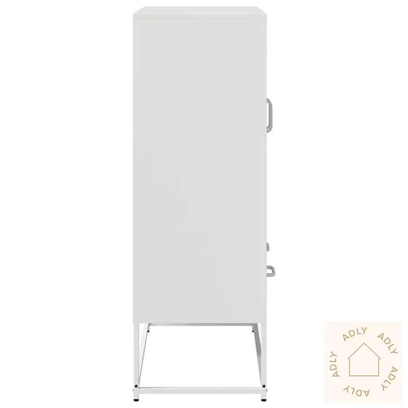 Highboard Hvit 68X39X111,5 Cm Stål