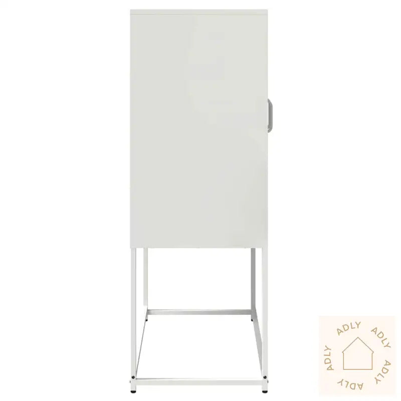 Highboard Hvit 68X39X107 Cm Stål