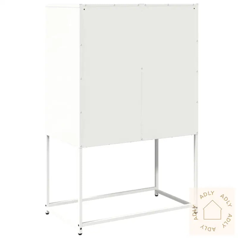 Highboard Hvit 68X39X107 Cm Stål