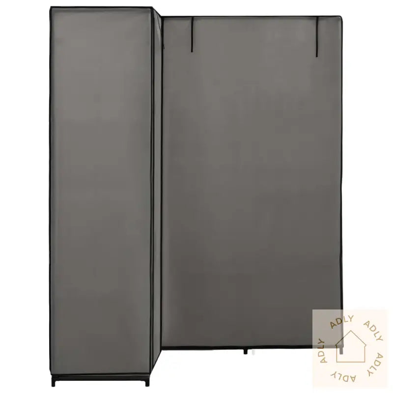 Hjørnegarderobe Grå 130X87X169 Cm