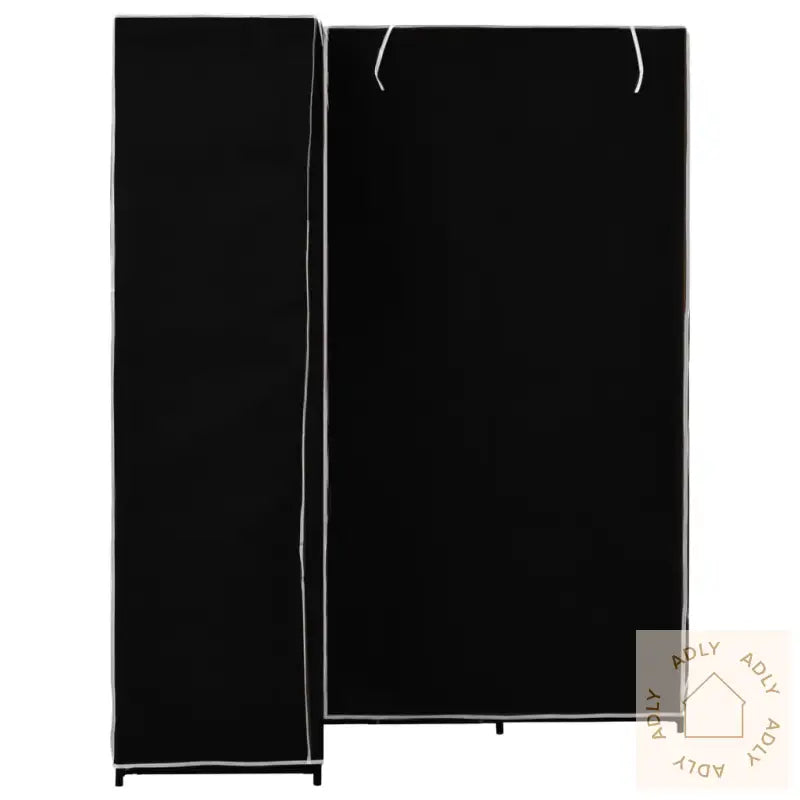 Hjørnegarderobe Svart 130X87X169 Cm