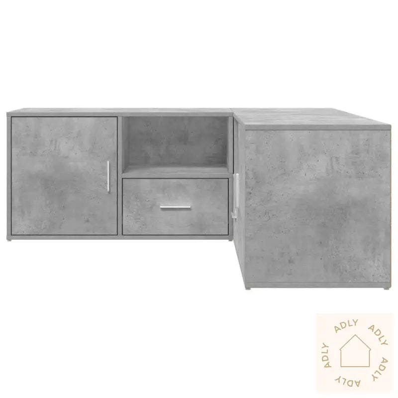 Hjørneskap Betonggrå 200X40X45 Cm Konstruert Tre