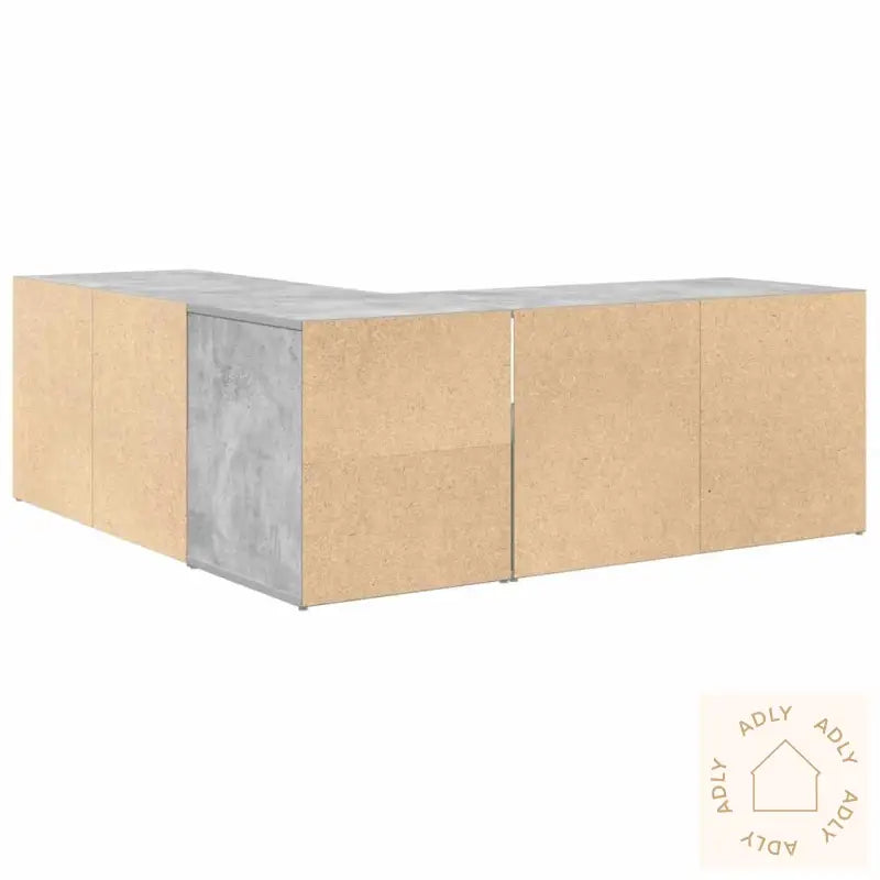 Hjørneskap Betonggrå 200X40X45 Cm Konstruert Tre