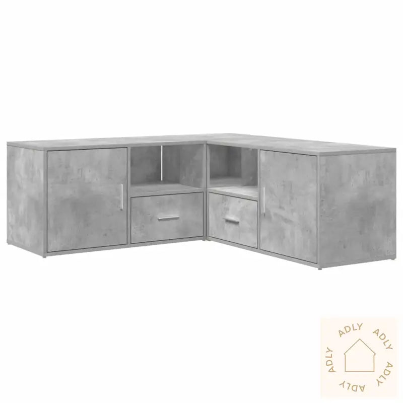 Hjørneskap Betonggrå 200X40X45 Cm Konstruert Tre