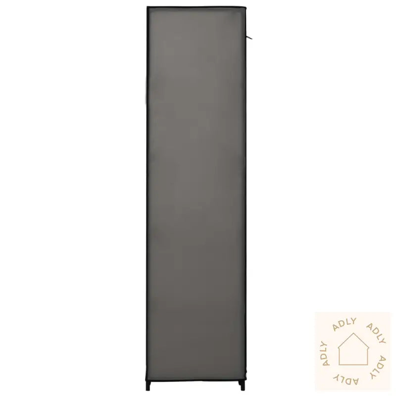 Garderobeskap Med Rom Og Stenger Grå 150X45X176 Cm Stoff