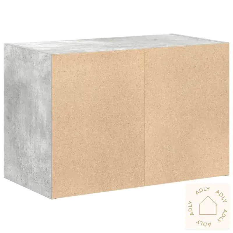 Skap Med 2 Skuffer Betonggrå 60X31X40 Cm Konstruert Tre
