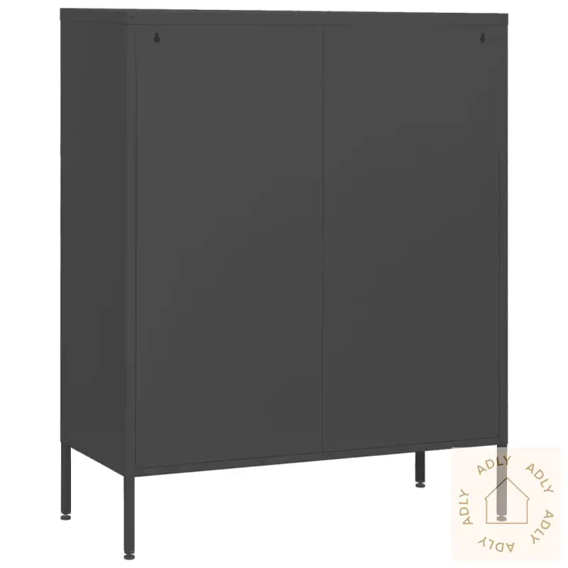 Kommode Antrasitt 80X35X101,5 Cm Stål