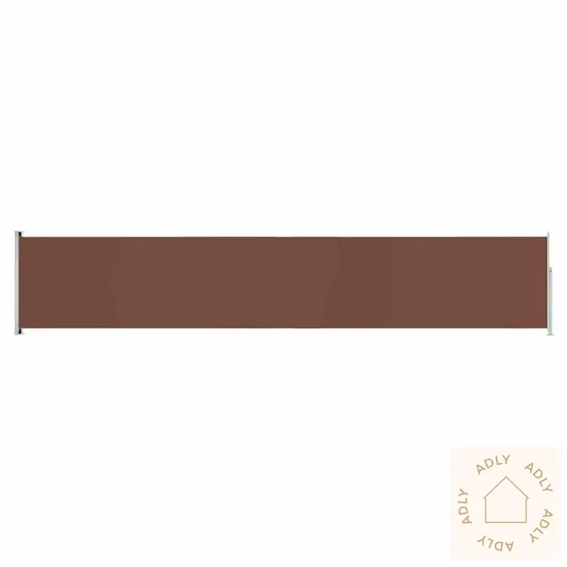 Uttrekkbar Sidemarkise 117X600 Cm Brun