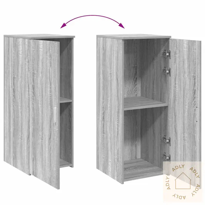 Oppbevaringsskap Grå Sonoma 40X45X103,5 Cm Konstruert Tre