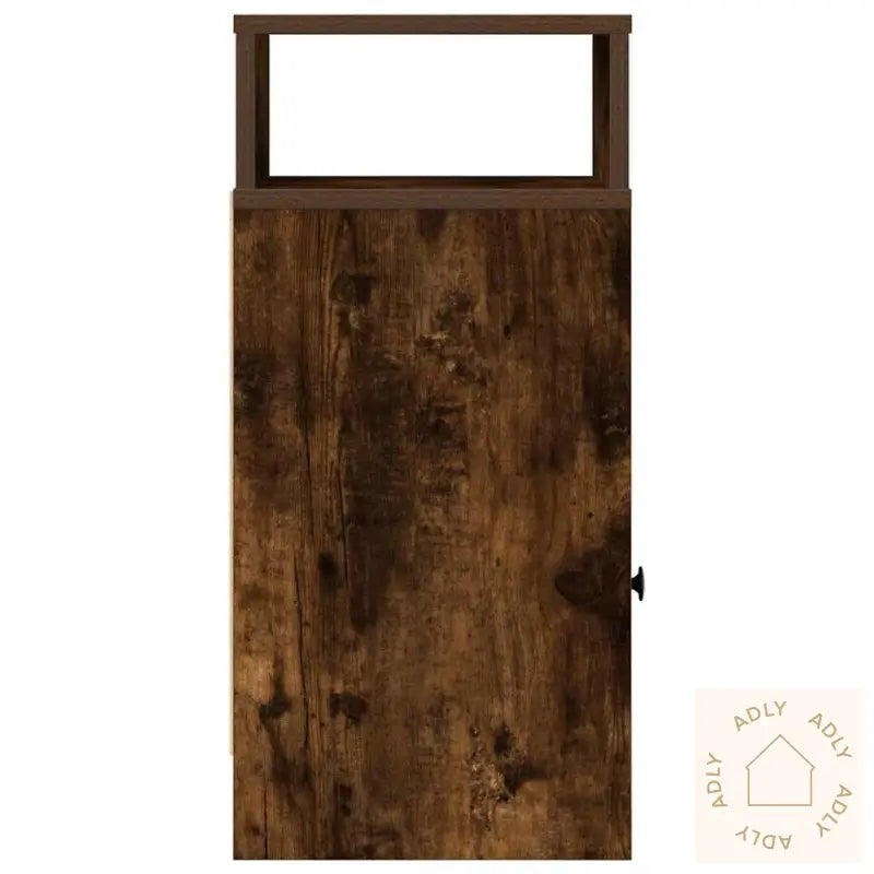 Nattbord Med Skuff Røkt Eik 25X31X66 Cm