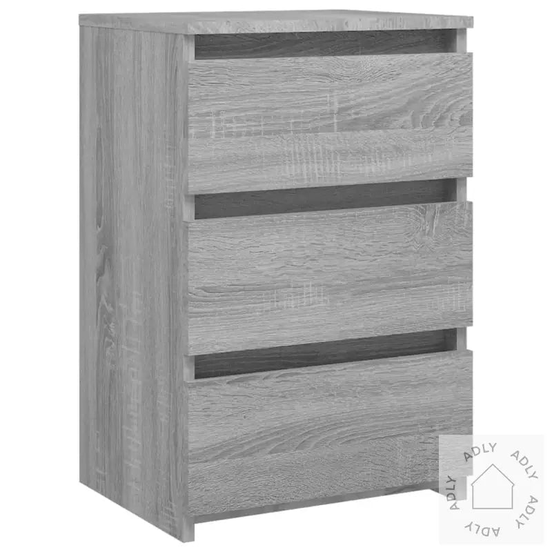 Nattbord 2 Stk Grå Sonoma 40X35X62,5 Cm Konstruert Tre