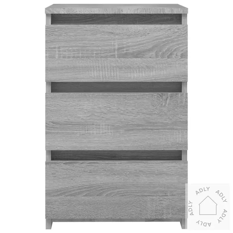 Nattbord 2 Stk Grå Sonoma 40X35X62,5 Cm Konstruert Tre