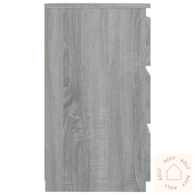 Nattbord 2 Stk Grå Sonoma 40X35X62,5 Cm Konstruert Tre