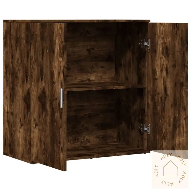 Skjenk Røkt Eik 79X38X80 Cm Konstruert Tre