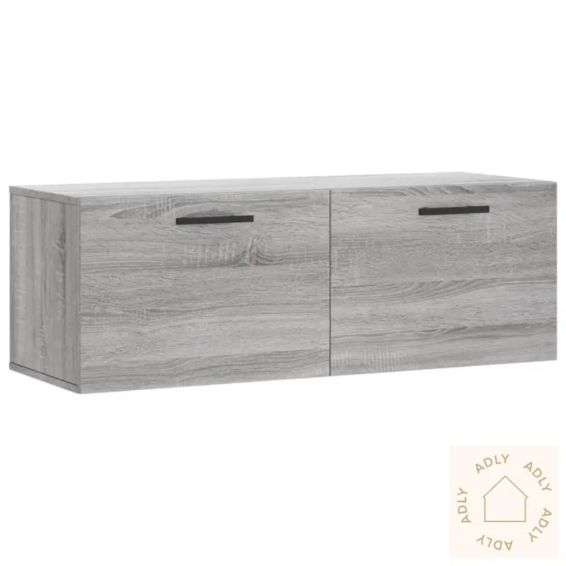 Veggskap Grå Sonoma 100X36,5X35 Cm Konstruert Tre