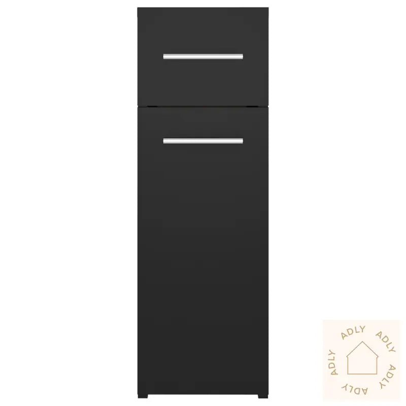 Apotekskap Svart 20X45,5X60 Cm Konstruert Tre