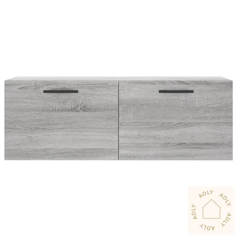 Veggskap Grå Sonoma 100X36,5X35 Cm Konstruert Tre