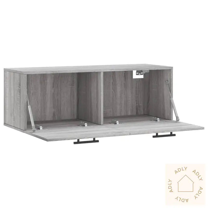 Veggskap Grå Sonoma 100X36,5X35 Cm Konstruert Tre