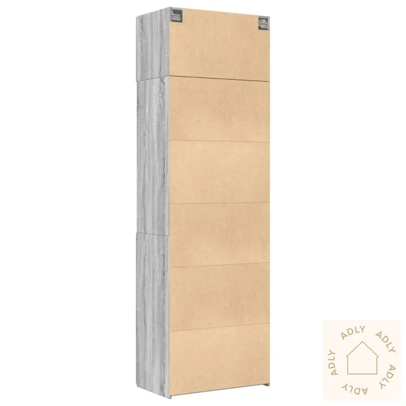 Oppbevaringsskap Grå Sonoma 70X42,5X225 Cm Konstruert Tre