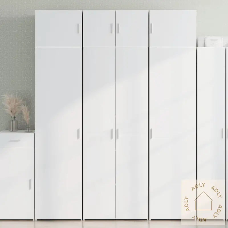 Oppbevaringsskap Hvit 70X42,5X225 Cm Konstruert Tre