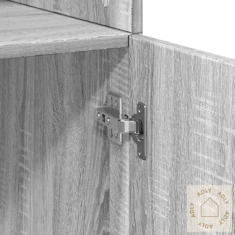 Oppbevaringsskap Grå Sonoma 70X42,5X225 Cm Konstruert Tre