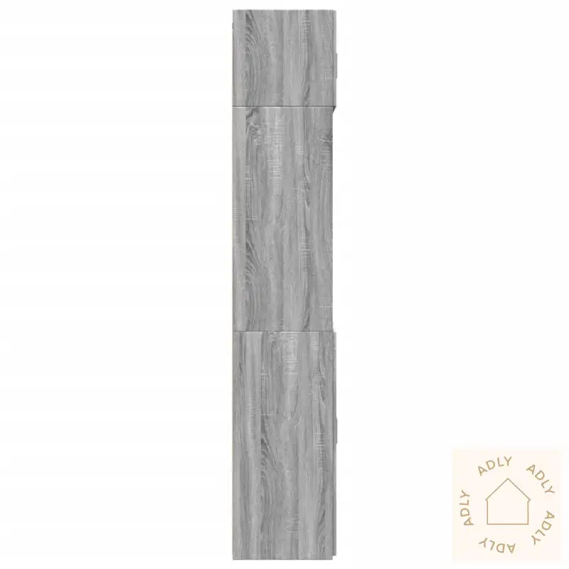 Oppbevaringsskap Grå Sonoma 70X42,5X225 Cm Konstruert Tre