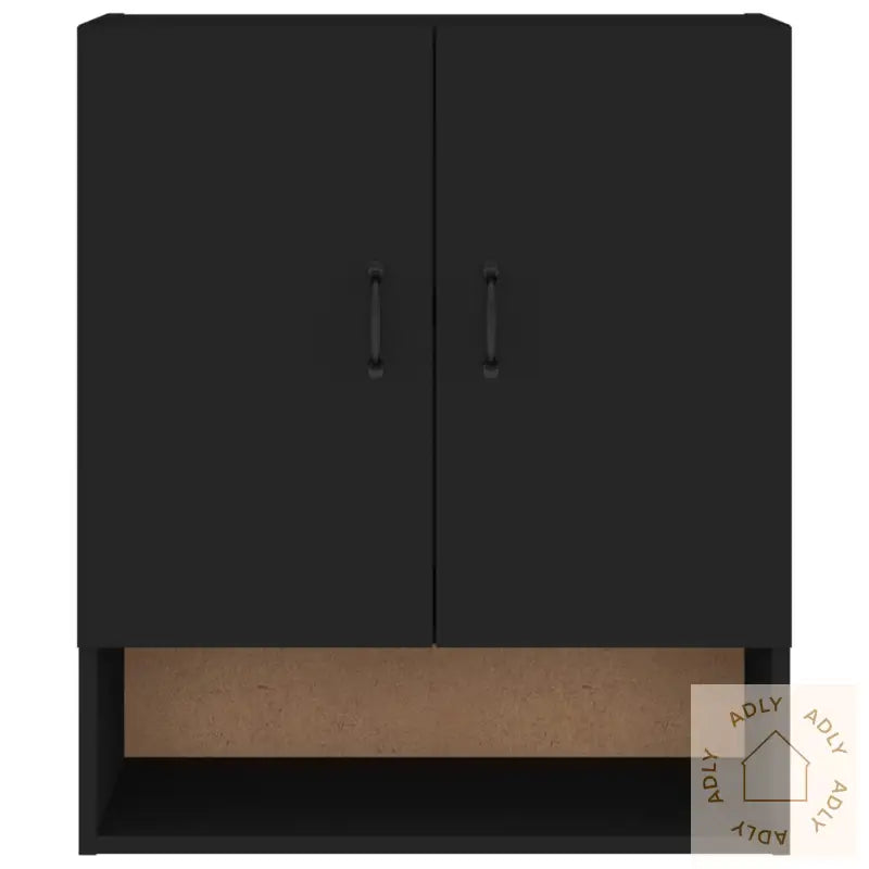 Veggskap Svart 60X31X70 Cm Konstruert Tre