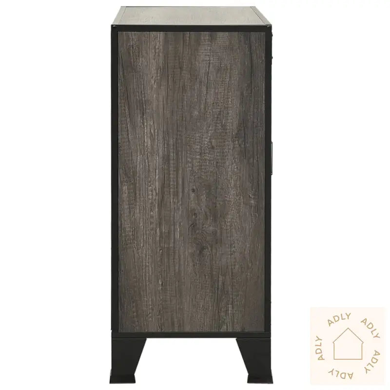 Oppbevaringsskap 2 Stk Grå 72X36X82 Cm Metall Og Mdf
