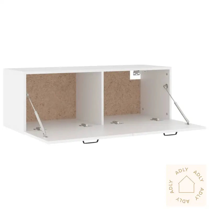 Veggskap Hvit 100X36,5X35 Cm Konstruert Tre
