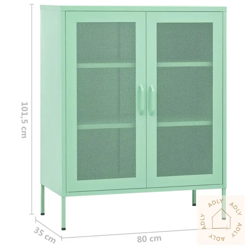 Oppbevaringsskap Myntegrønn 80X35X101,5 Cm Stål