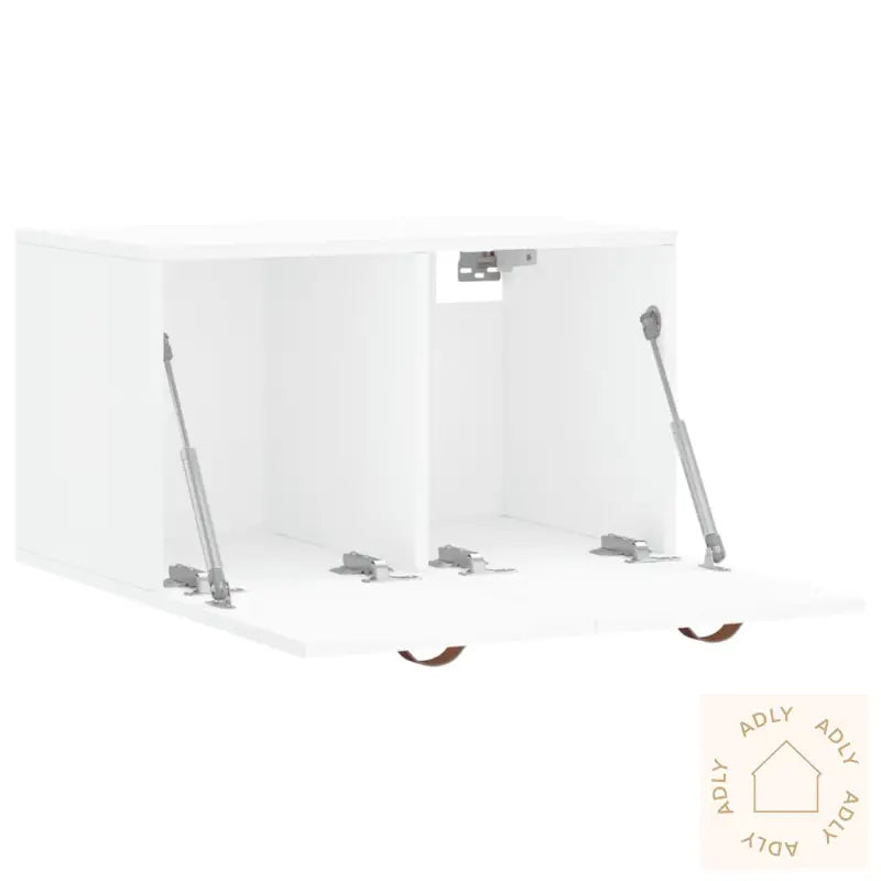 Veggskap Hvit 60X36,5X35 Cm Konstruert Tre