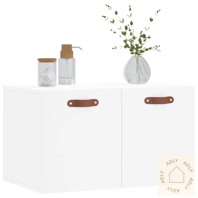 Veggskap Hvit 60X36,5X35 Cm Konstruert Tre