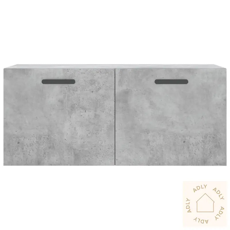 Veggskap Betonggrå 80X36,5X35 Cm Konstruert Tre