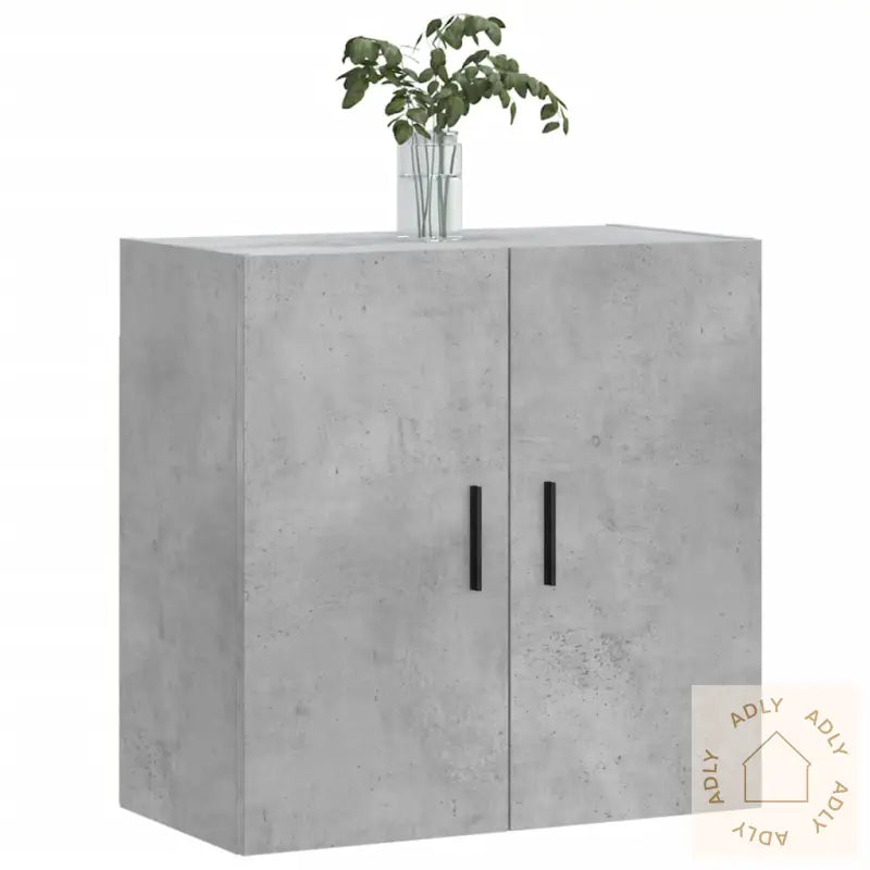 Veggskap Betonggrå 60X31X60 Cm Konstruert Tre