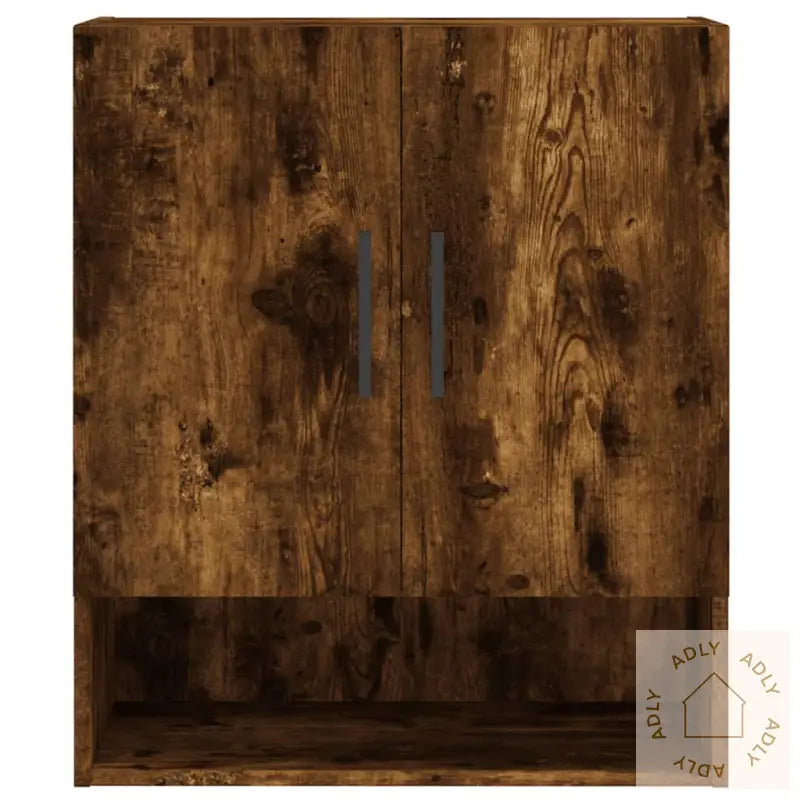 Veggskap Røkt Eik 60X31X70 Cm Konstruert Tre