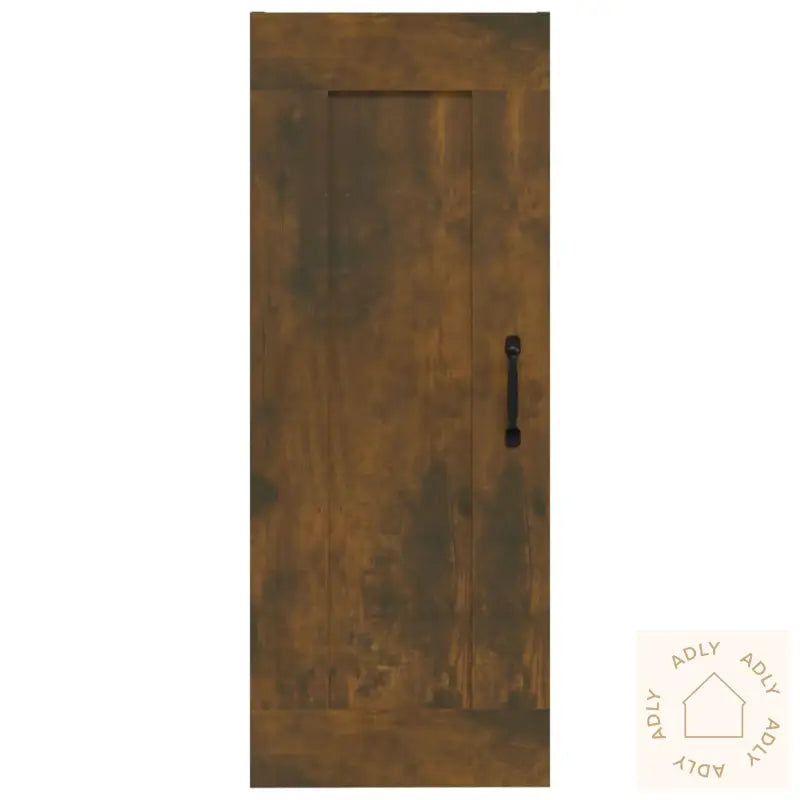 Vegghengt Skap Røkt Eik 35X34X90 Cm Konstruert Tre