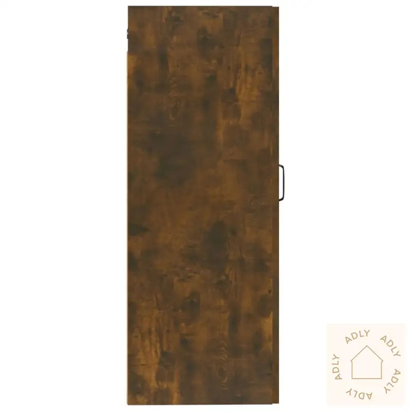 Vegghengt Skap Røkt Eik 35X34X90 Cm Konstruert Tre