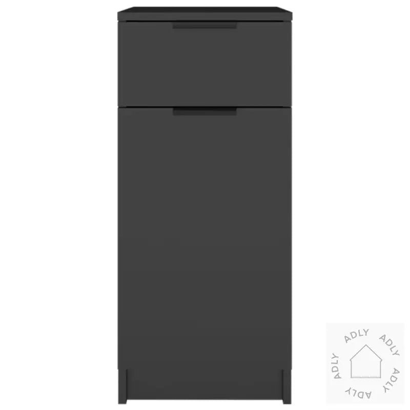 Skrivebord Svart 33,5X50X75 Cm Konstruert Tre