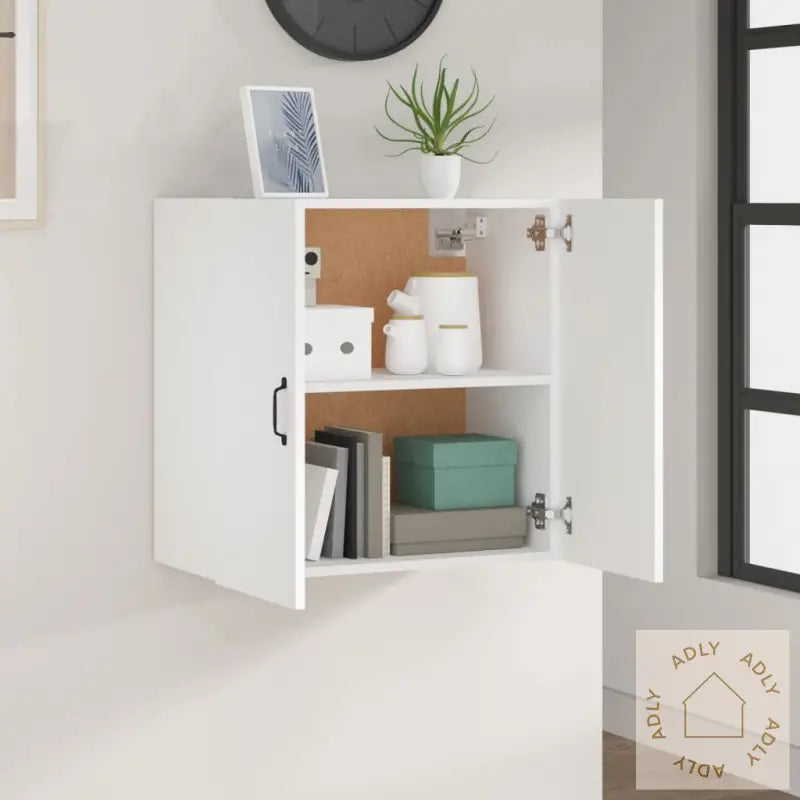 Veggskap Hvit 60X31X60 Cm Konstruert Tre