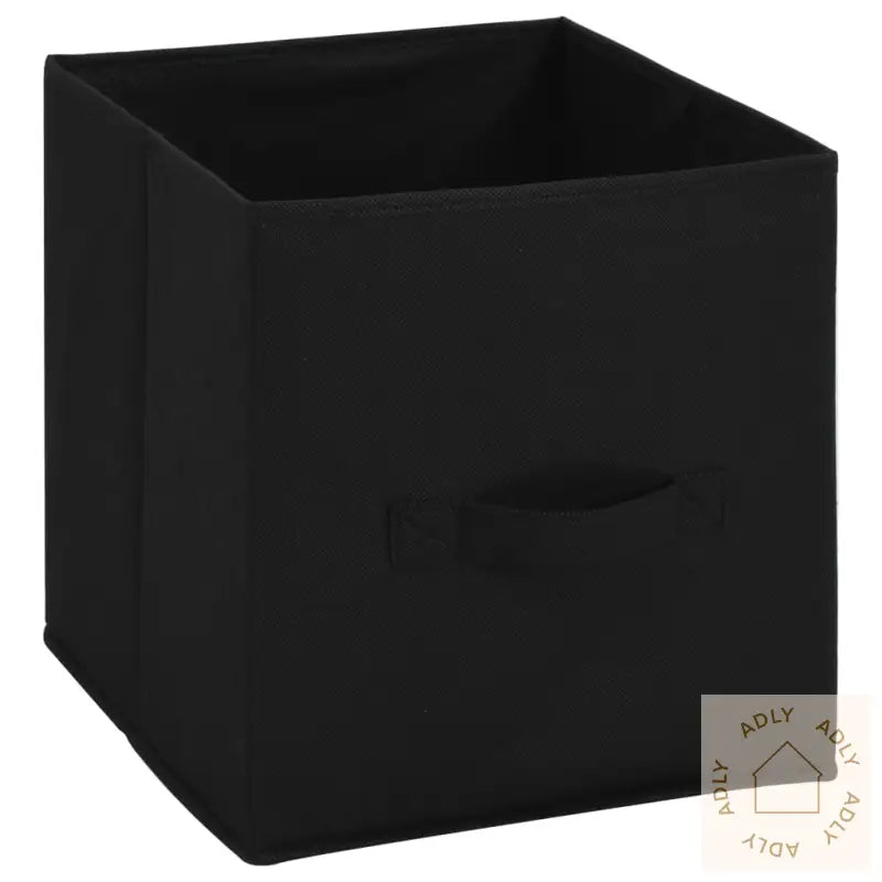 Oppbevaringsskap Med 4 Stoffkurver Svart 63X30X71 Cm Stål