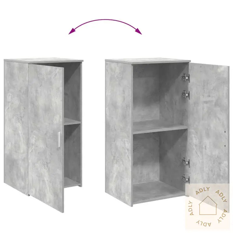 Oppbevaringsskap Betonggrå 50X45X103,5 Cm Konstruert Tre