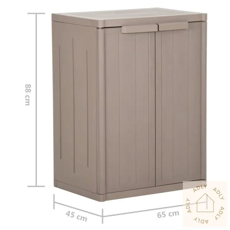 Oppbevaringsskap For Hage Brun 65X45X88 Cm Pp Treutseende